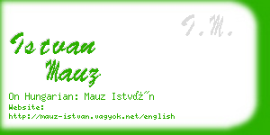istvan mauz business card